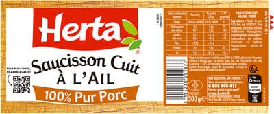 HERTA Saucisson ail 300g