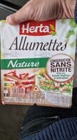 HERTA Allumettes nature conservation sans nitrite - 2x75g