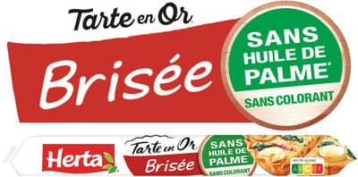 HERTA TARTE EN OR Pâte Brisée sans huile de palme 230g