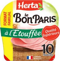 HERTA LE BON PARIS Jambon à l'étouffée x10 -425g
