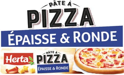 HERTA Pâte à Pizza Epaisse et Ronde 450g