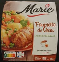 Paupiette de veau jardinière de légumes