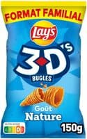 Lay's 3D's Bugles goût nature format familial