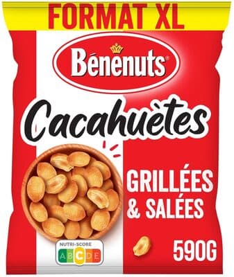 Bénénuts Cacahuètes grillées & salées format XL