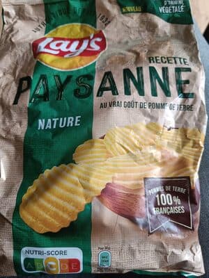 Chips recette paysanne nature