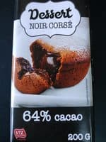 Chocolat dessert noir corsé
