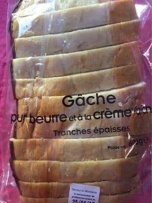 Gâche pur beurre et à la crème fraîche