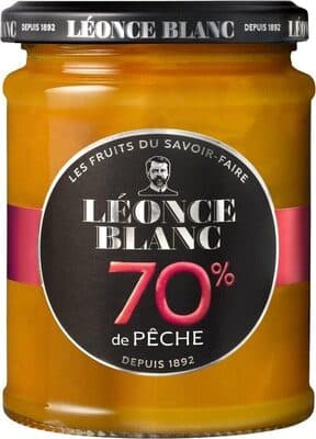 Confiture 70% de pêche