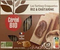 tartines craquantes riz châtaigne