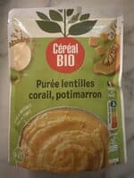 Purée lentilles corail, potimarron