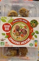 Falafels pois chiches épinards menthe
