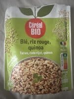 Blé, riz rouge, quinoa