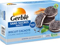 Biscuit Cacaoté Fourré Saveur Vanille