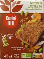 Galettes de fèves & blé patates douces, noix de coco