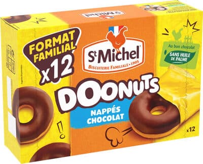 DOONUTS NAPPES CHOCOLAT X12