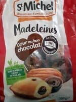 Madeleines cœur au bon chocolat