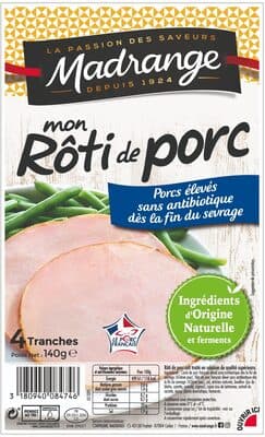 Mon Rôti de porc - Porcs élevés sans antibiotique dès la fin du sevrage