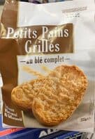 Petits pains grillés au blé complet