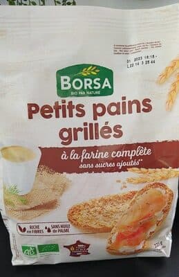 Petit pains grillés à la farine complète