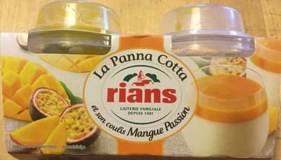 La Panna Cotta  et son coulis mangue passion