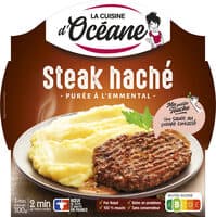Steak haché - purée à l'Emmental