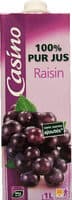 100 % Pur jus de raisin