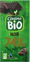 Chocolat noir bio 74% dégustation