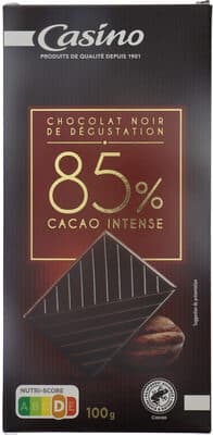 Noir dégustation 85% de cacao intense