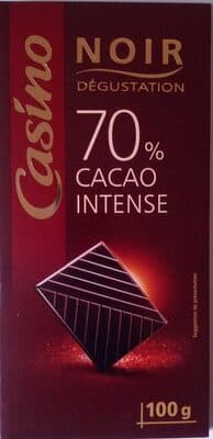 Chocolat Noir Dégustation 70% Cacao intense