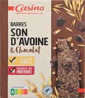 Barres Son d'avoine & Chocolat