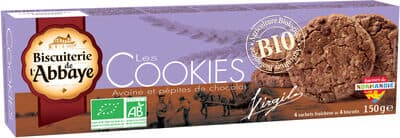 Les Cookies avoine et pépites de chocolat