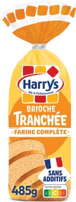 Harrys brioche tranchée farine complète