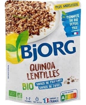 Quinoa lentilles
