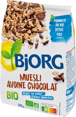 Muesli avoine chocolat bio