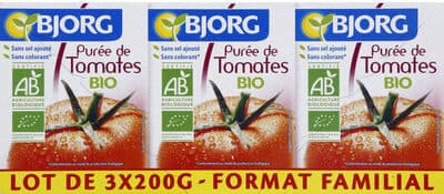 Purée de tomates bio
