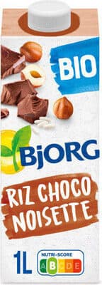 Boisson riz choco noisette