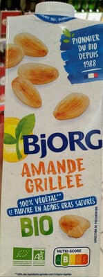Lait d'amandes grillée