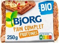Pain complet protéines