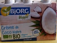 Crème de coco légère
