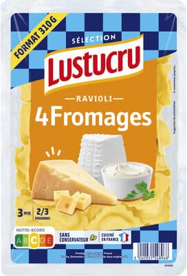 Lustucru selection ravioli 4 fromages 310g