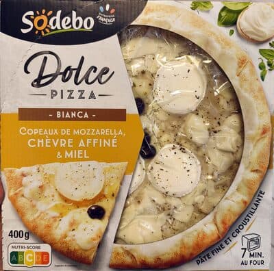 Dolce pizza bianca mozzarella chèvre affiné