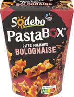 Sodebo pastabox 330g fusilli a la bolognaise