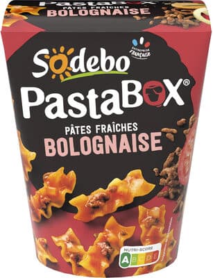 Sodebo pastabox 330g fusilli a la bolognaise