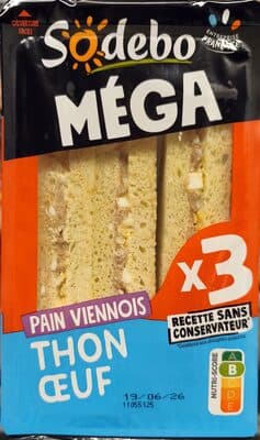 Méga Thon Oeuf pain viennois