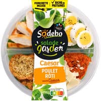 Salade Garden Poulet rôti Sauce Caesar