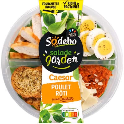 Salade Garden Poulet rôti Sauce Caesar