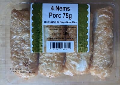 4 Nems au porc