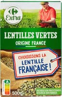 Lentilles vertes ORIGINE FRANCE