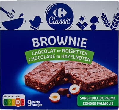 Brownie Goût Chocolat Noisettes