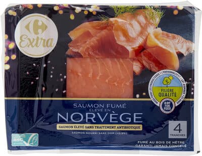 Saumon fumé élevé en norvège
